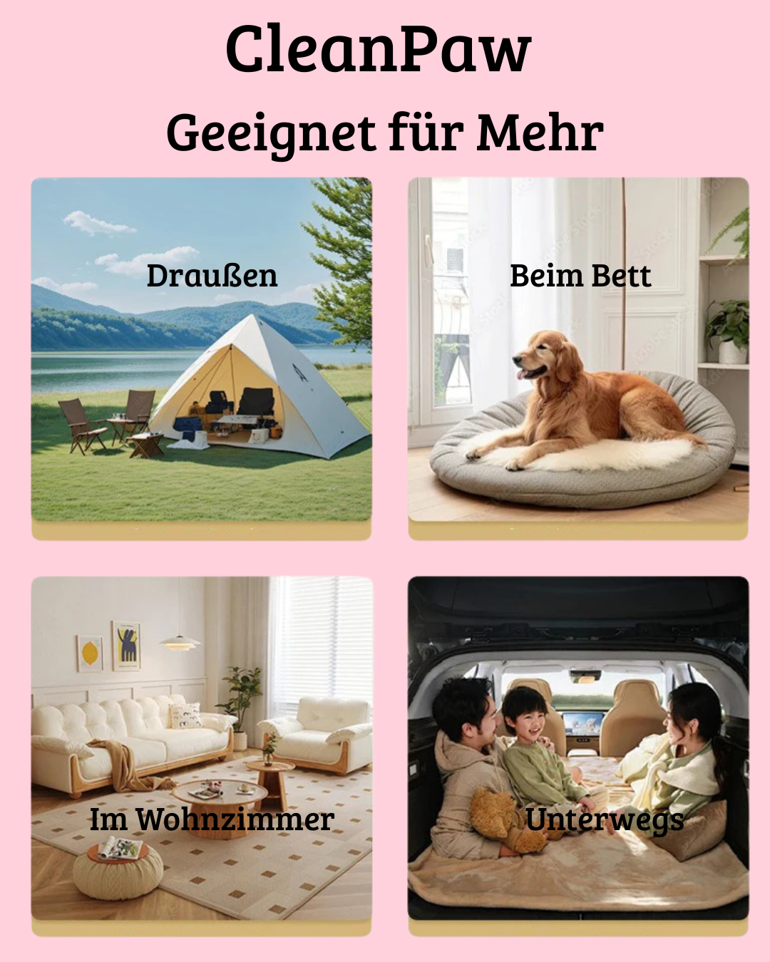 CleanPaw™-Design. Komfort. Funktion.
