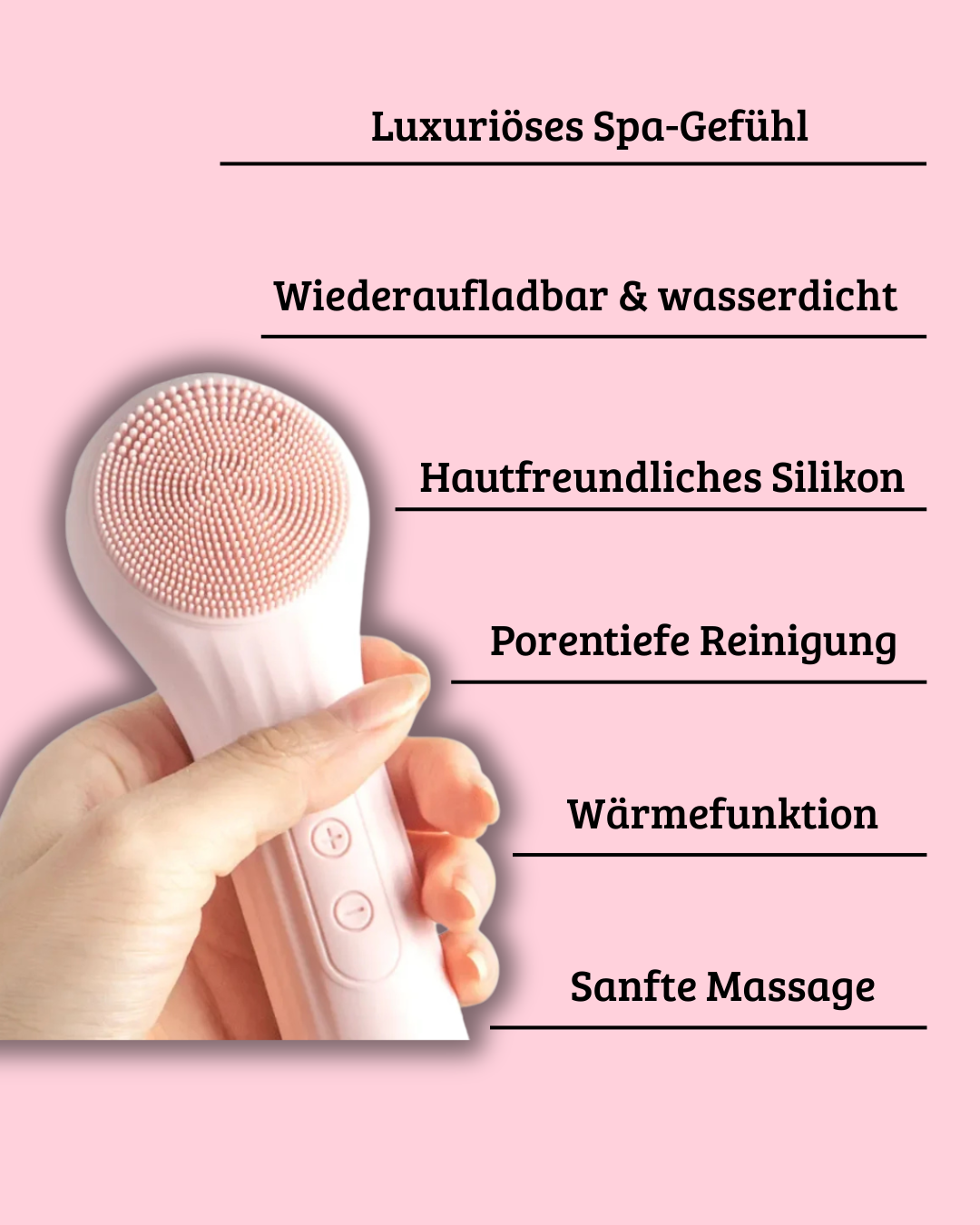 GlowWave™ – Reinigt. Wärmt. Verwöhnt.